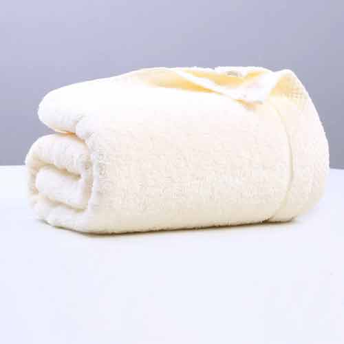 Bath towel made of pure cotton for adults, thickened with plain colored long staple cotton, hotel and household bath towels