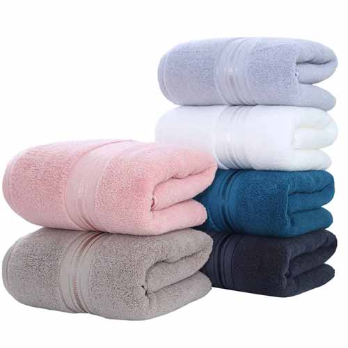 China Towel Factory Wholesale Soft Terry Luxury Bath Linens Custom Logo Color Towels Bath 100% Cotton 70x140