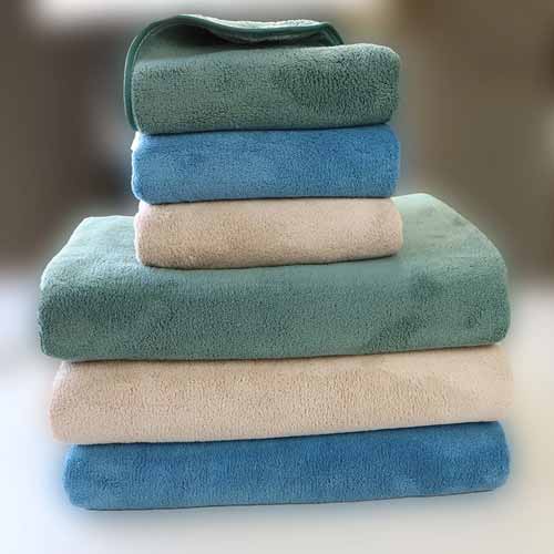 Luxury Wholesale Microfiber Hand Face Towels and Bath Towel Set for Home and Hotel Large Size Colored