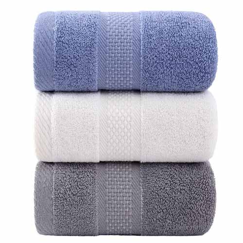 factory wholesale super thick super soft absorbent quick drying pure cotton face towel for hotel or home